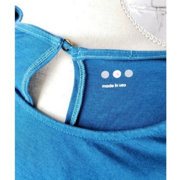 Anthro Three Dots Dress Side Gathered Draped Small - Picture 4 of 4